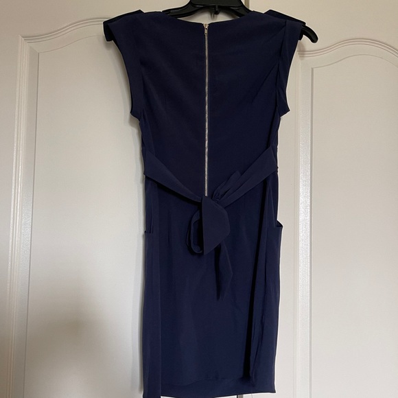 navy blue dress with gold buttons - Picture 2 of 4